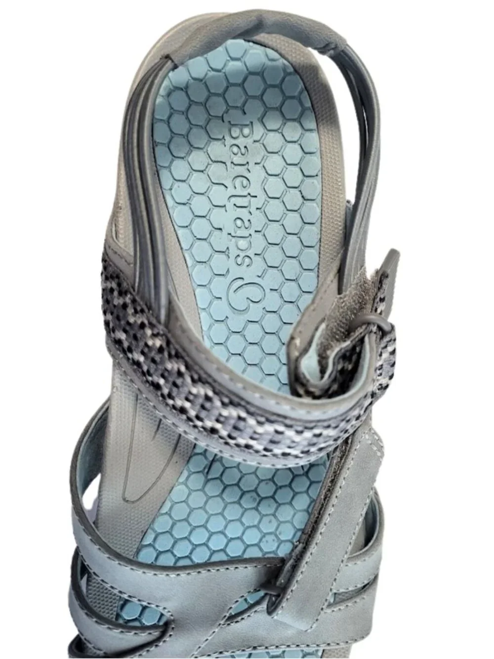 BARE TRAPS Light Blue & Gray Dalton Sandals - Women's 7.5